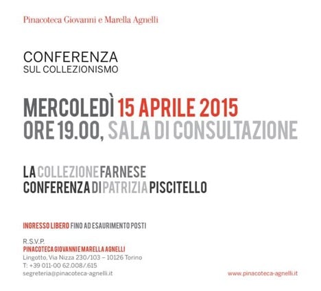 Conferenza sul collezionismo - La Collezione Farnese